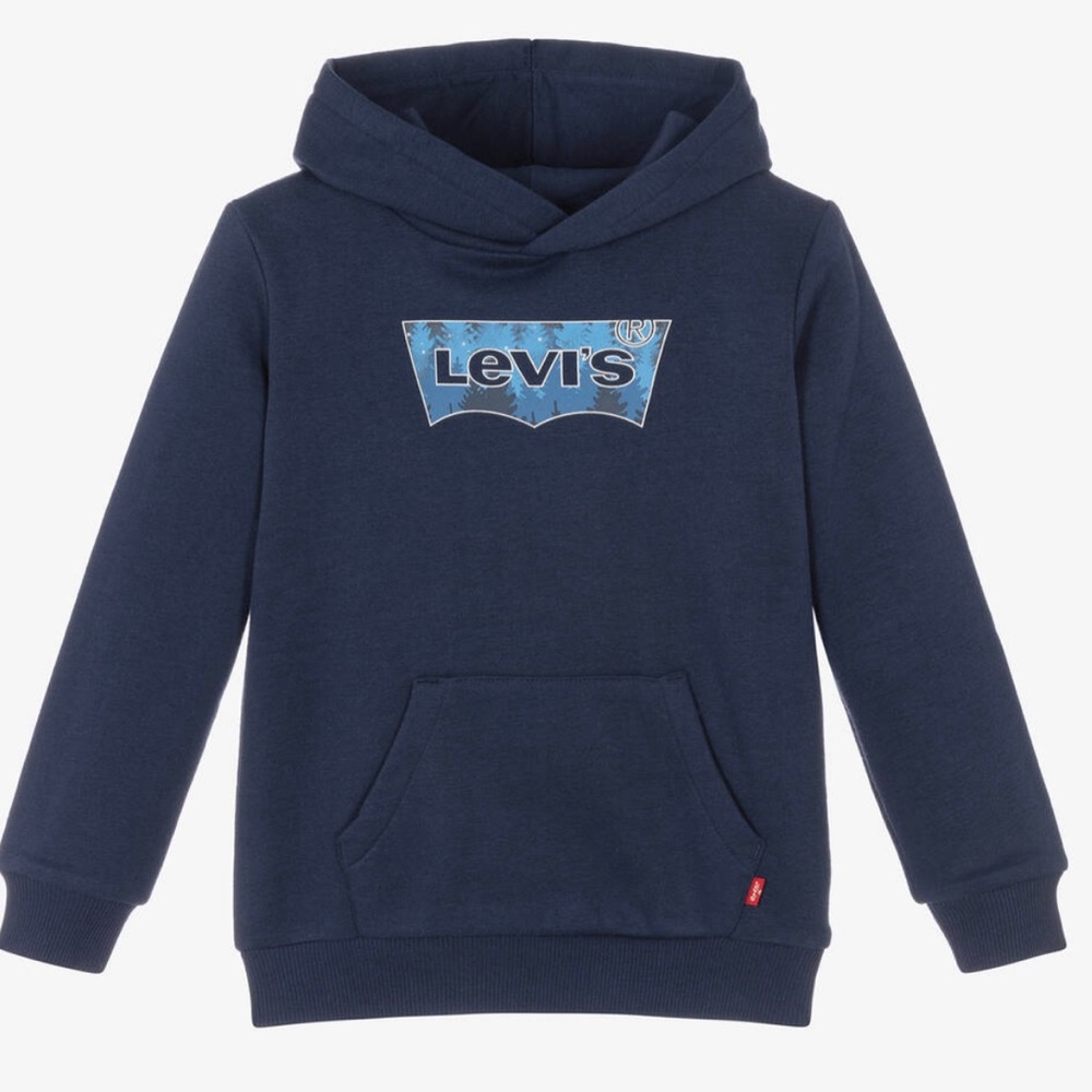NWT Levi's Boys or Girls ' Filled Batwing Pullover Sweatshirt - Blue